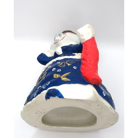 Vintage Hand Painted Ceramic Christmas Mouse Figurine Mrs. Claus Merry Xmas 8.5″ - Picture 9 of 10